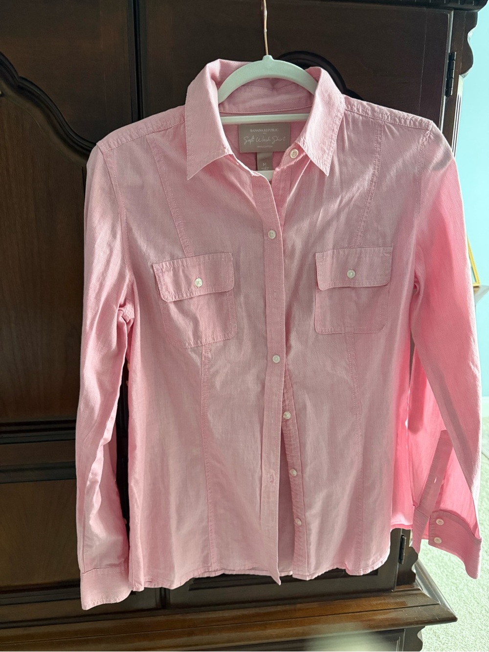 Banana Republic Pink Button-Down Shirt